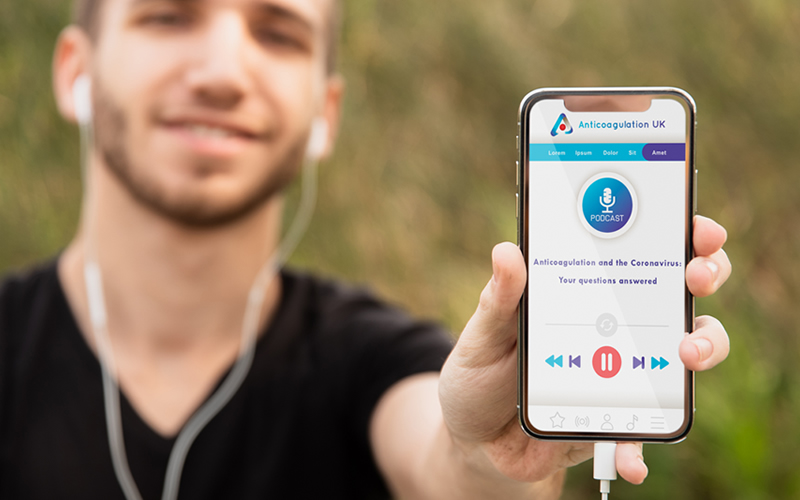 Anticoagulation UK - Podcast Marketing Image 1 - Beyond the blood clot