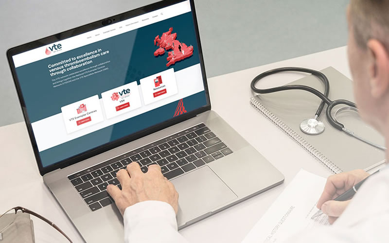 VTE Network - Doctor using VTE Network Portal Image 1