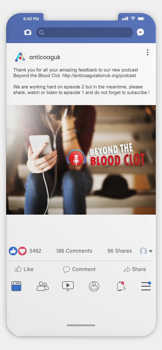Anticoagulation UK Podcast - Facebook Post