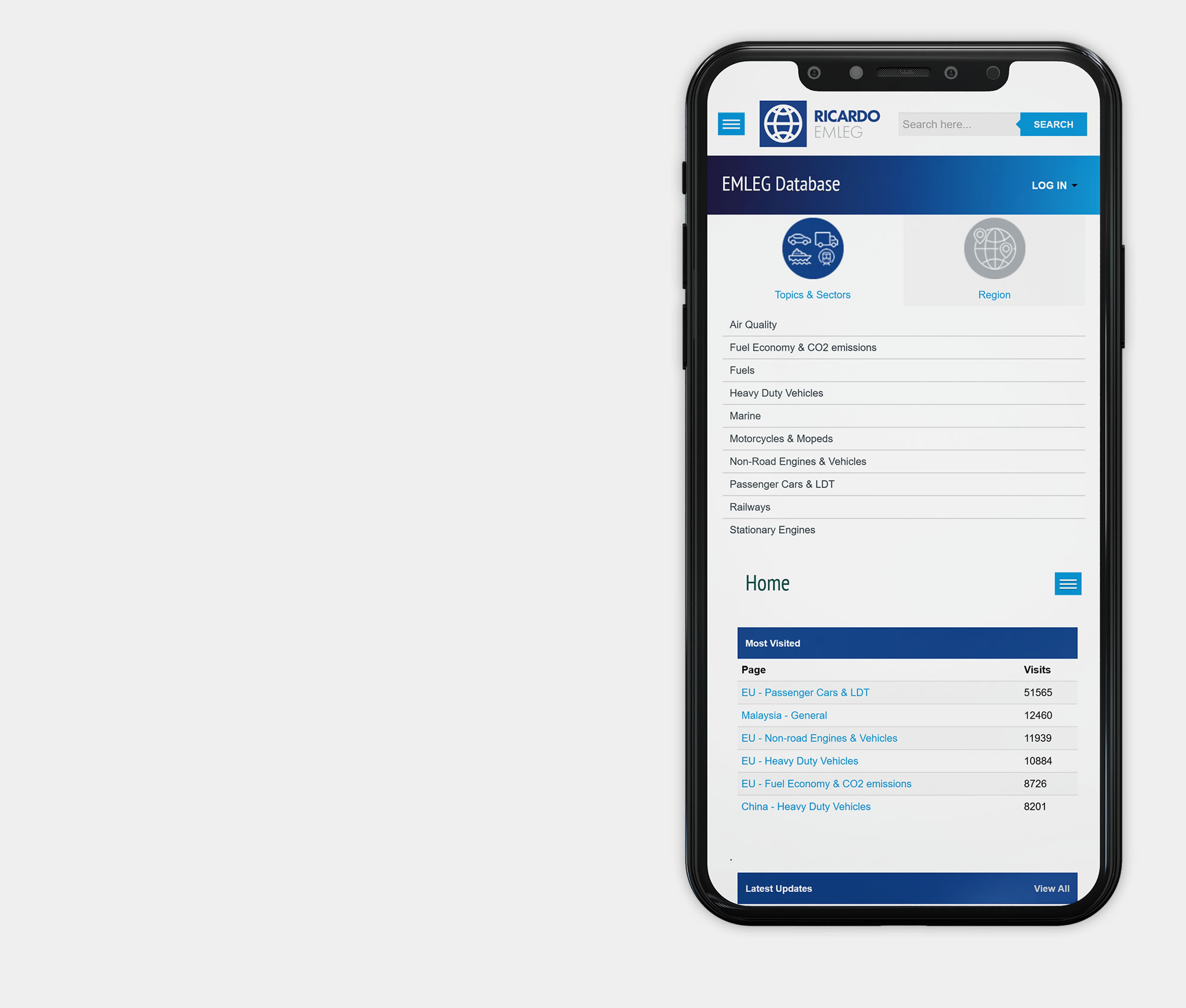 KDL Work | EMLEG User Interface UI rebranding