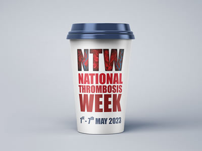 National Thrombosis Week 2023 - Coffee Cup Artwork