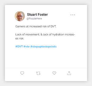 Thrombosis UK | Step Up To Stop Clots tweet